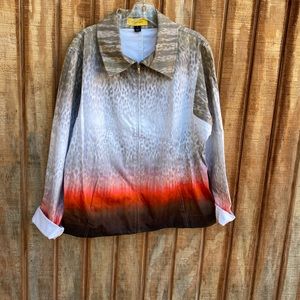 ST. JOHN  zip up blazer